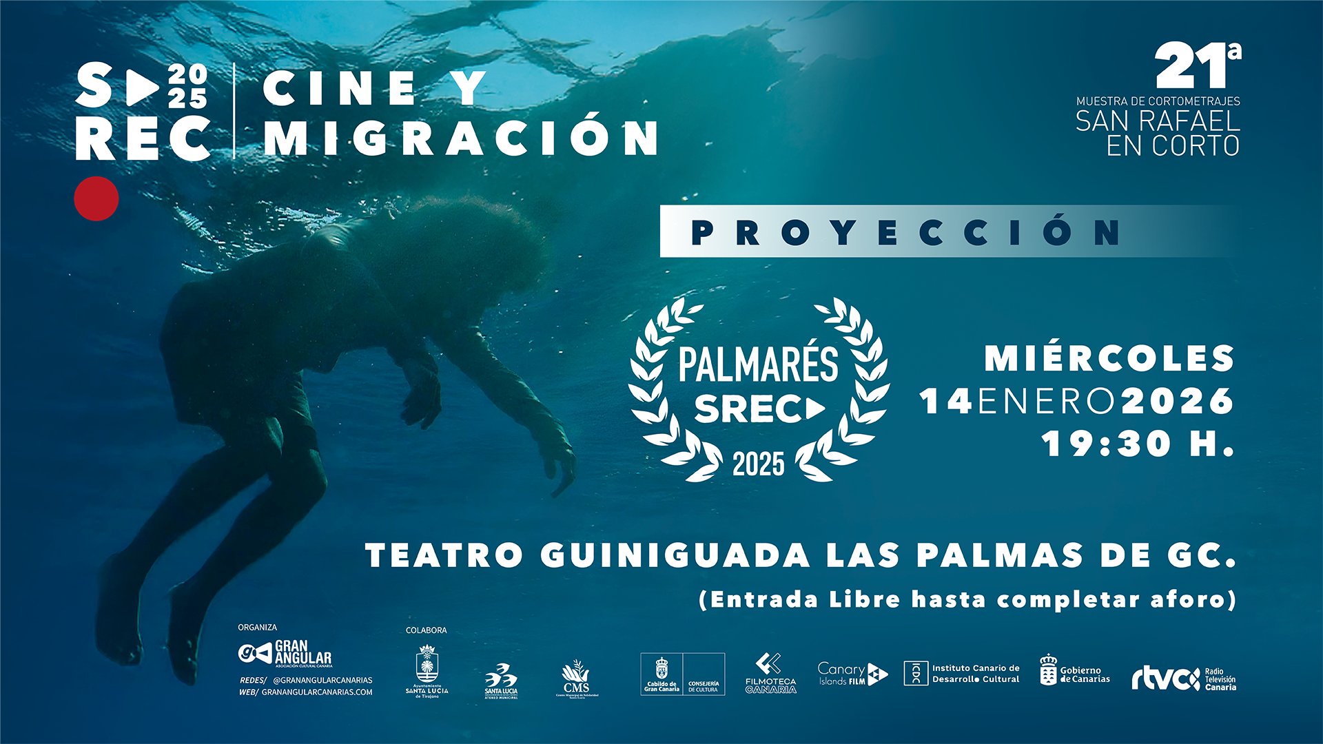 Proyección del palmarés de la 21ª edición del SREC en el Teatro Guiniguada